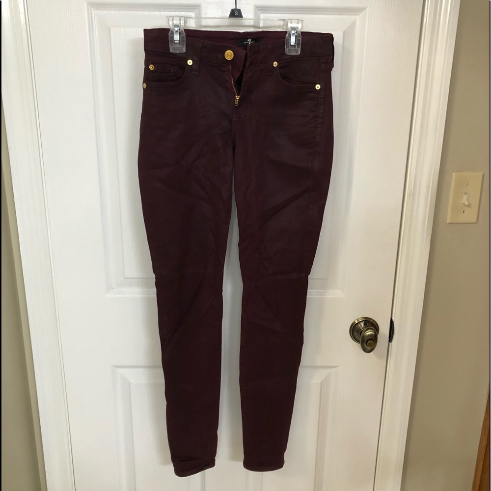 7 For All Mankind Burgundy Women’s Pants